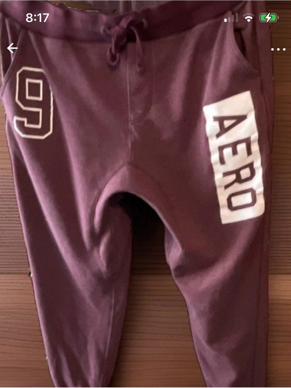 VTG Y2K Style Aéropostale Burgundy Jogger Sweatpant
